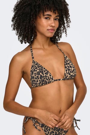 voorgevormde triangeltop beige/zwart