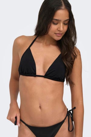 voorgevormde triangel bikinitopje zwart
