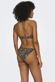 thumbnail: ONLY strik bikinibroekje met panterprint beige/zwart