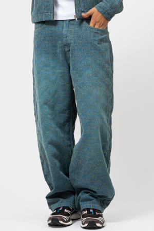 MONOGRAM loose fit jeans blauw