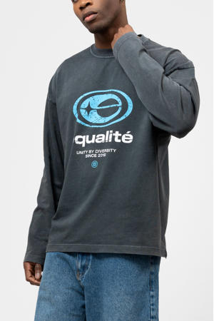 longsleeve met backprint grijs