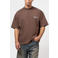 Equalité boxy T-shirt met backprint bruin