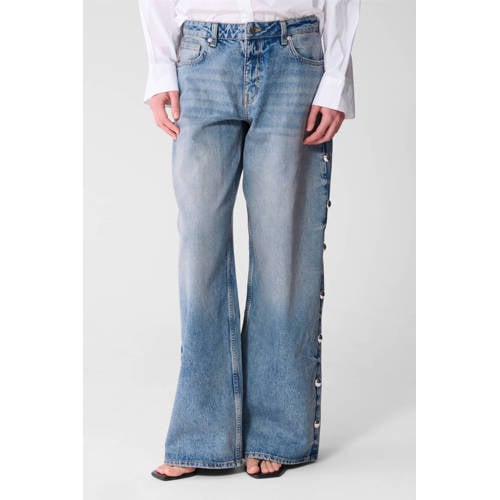 Shoeby high waist wide leg jeans blauw afbeelding
