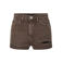 PIECES skinny high waist denim short bruin
