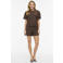 VILA katoenen loose jacquard top - bruin