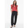 VILA katoenen regular fit top - rood