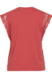 thumbnail: VILA katoenen regular fit top - rood