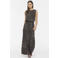 VILA viscose wide leg palazzobroek met stippen - zwart