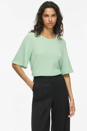 regular fit top - mintgroen