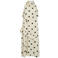 VILA halter midi jurk met stippen en ruches - ecru