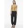 VILA katoenen regular fit top - geel