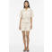 VILA katoenen loose fit blouse met crochet - ecru