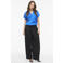VILA rechtvallend top - blauw