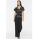 VILA regular fit gebloemde top - zwart