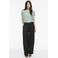 VILA regular fit broderie top - grijsgroen