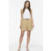 VILA regular fit short met ceintuur - groen