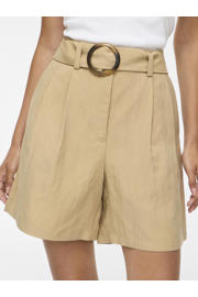 thumbnail: VILA regular fit short met ceintuur - groen