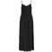VILA viscose maxi jurk met smockwerk - zwart