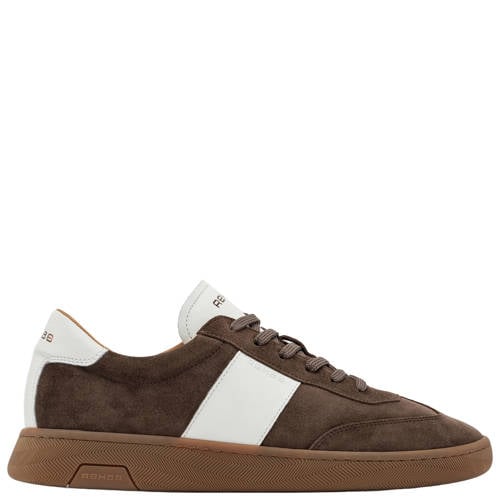 Rehab Zack suède sneakers donkerbruin afbeelding
