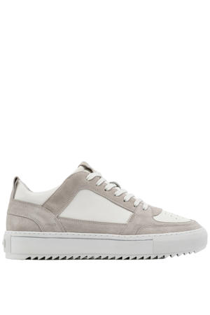 Creon leren sneakers beige/wit