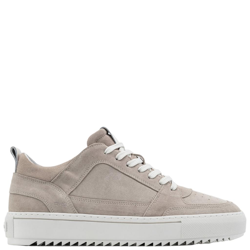 Beige heren Rehab Creon suède sneakers met veters