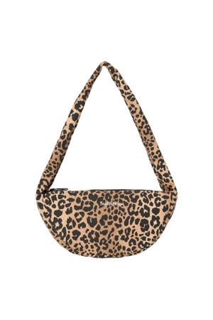 crossbody tas Leopard Mini bruin