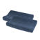 Meyco badstof aankleedkussenhoes uni indigo 50x70 cm (set van 2)