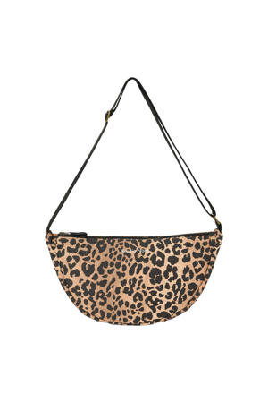 crossbody tas Leopard bruin
