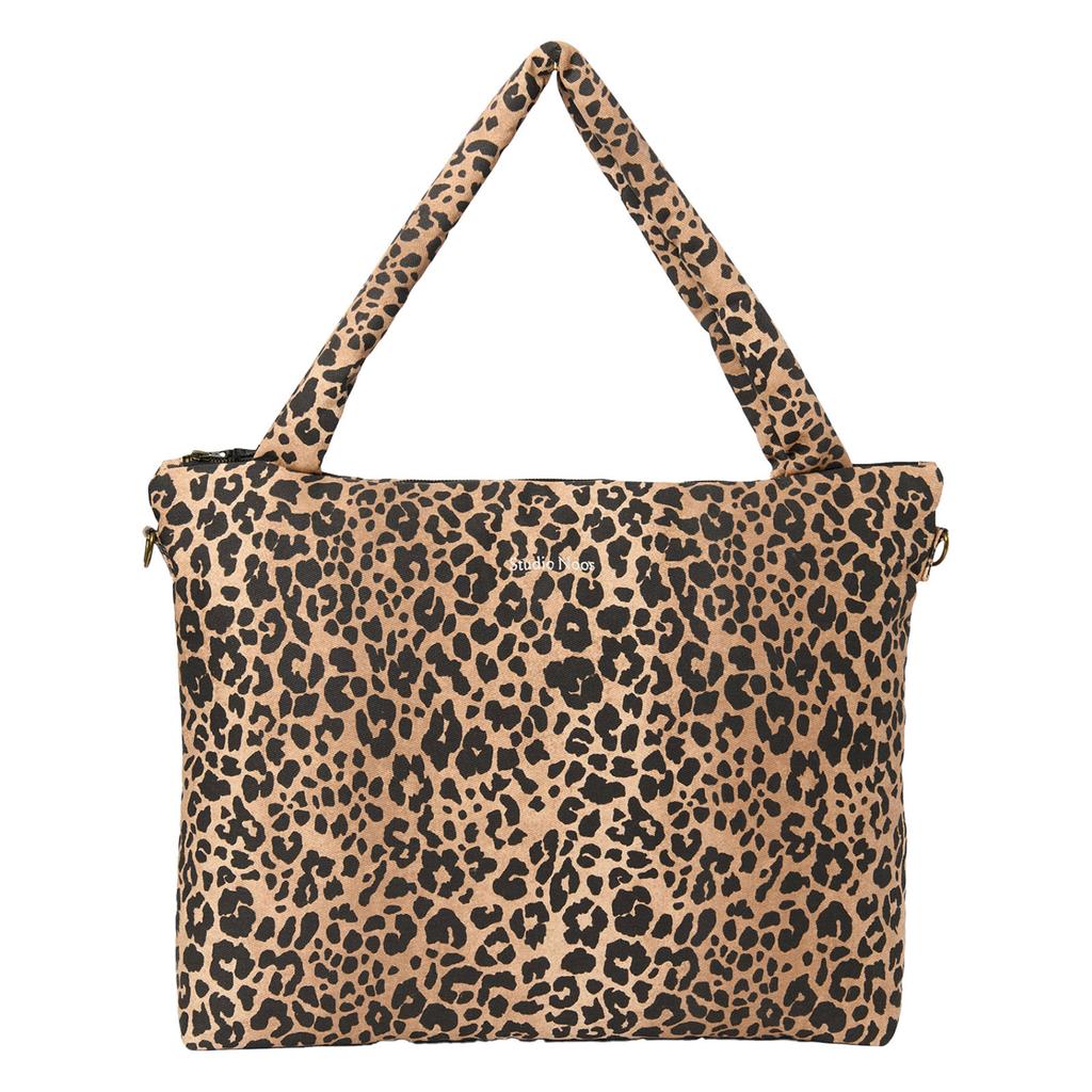 Studio Noos luiertas Leopard Diaper Bag bruin