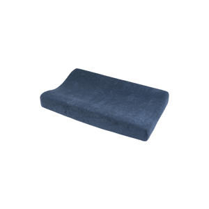 badstof aankleedkussenhoes uni indigo