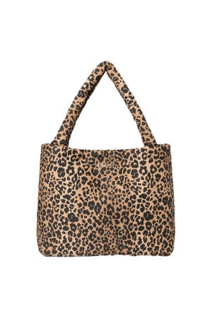 luiertas Leopard Mom Bag bruin