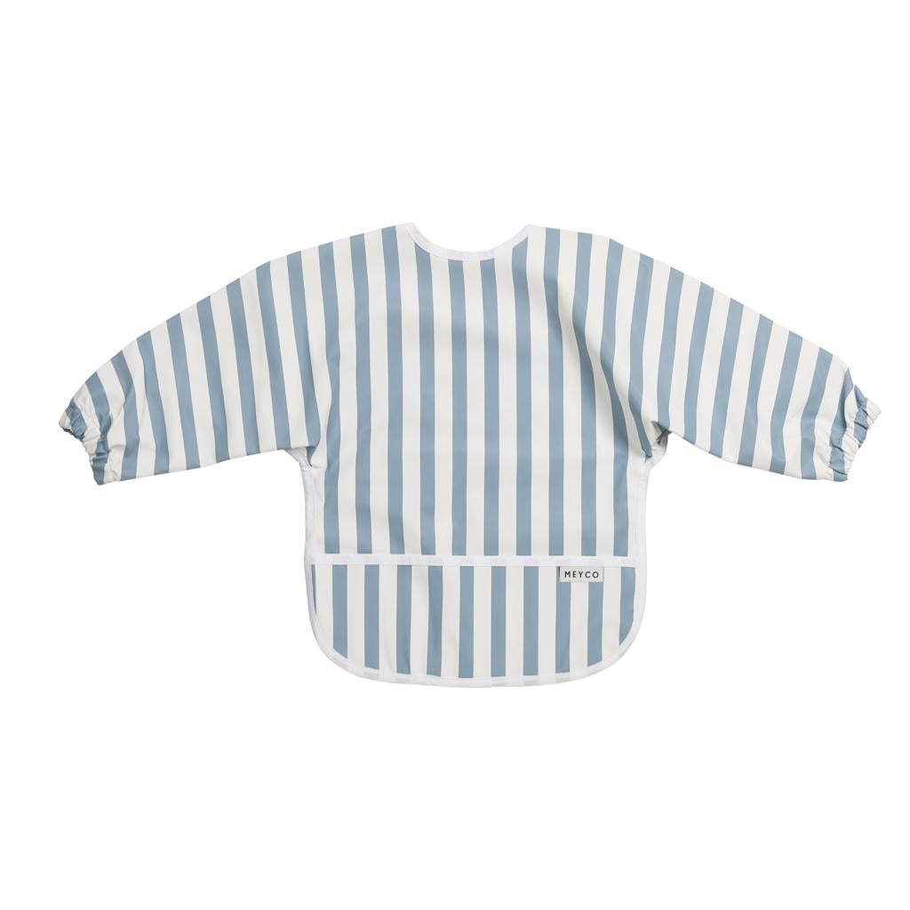 Meyco Fat Stripe Mouwslab - Jeans Blue
