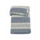 Meyco pre-washed hydrofiele wiegdeken Stripe Jacquard  Indigo