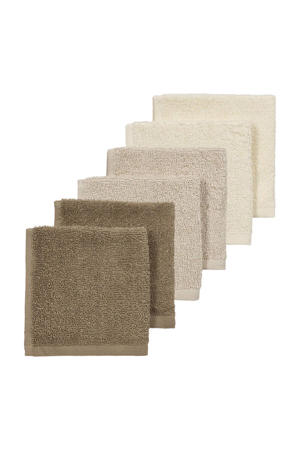 Uni monddoekjes - badstof- 30x30cm - 6-pack