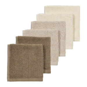 Uni monddoekjes - badstof- 30x30cm - 6-pack