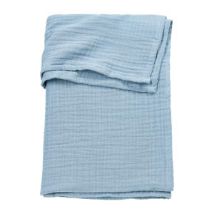 pre-washed hydrofiele uni ledikant laken Jeans Blue