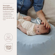 thumbnail: Meyco pre-washed hydrofiele uni relaxhoes voor voedingskussen Jeans Blue