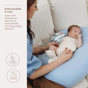 thumbnail: Meyco pre-washed hydrofiele uni relaxhoes voor voedingskussen Jeans Blue