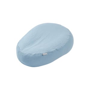 pre-washed hydrofiele uni relaxhoes voor voedingskussen Jeans Blue