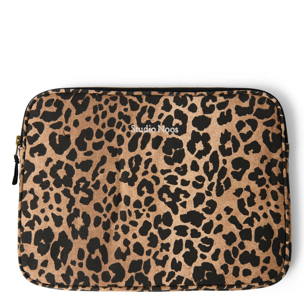Studio Noos 13 inch Leopard laptopsleeve bruin