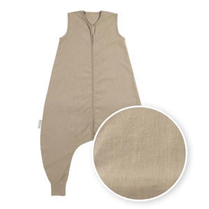 linnen slaapoverall jumper Studio Collection taupe