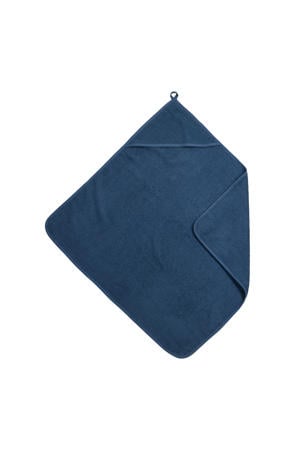 Uni badcape - badstof - indigo - 75x75cm