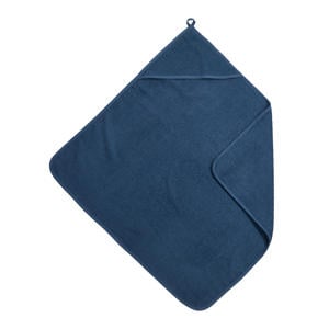Uni badcape - badstof - indigo - 75x75cm