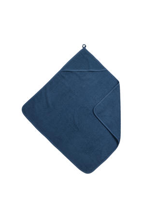 Uni badcape - badstof - indigo - 75x75cm