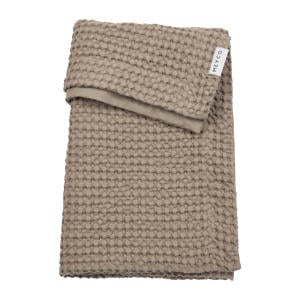 wafel katoenen wiegdeken Taupe