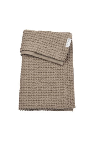 wafel katoenen wiegdeken Taupe