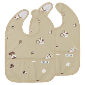Forest Animals Slab Met Opvangbakje - Sand - 2-pack