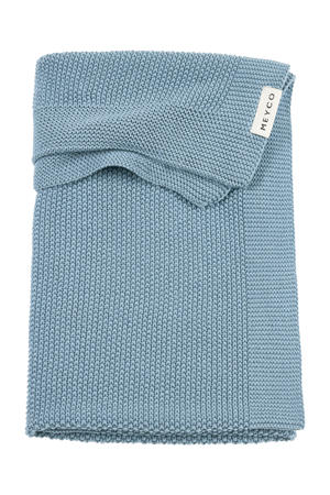 ledikant deken Mini Relief Jeans Blue