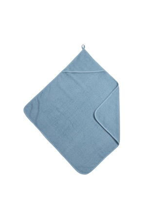 Uni badcape - badstof - jeans blue - 75x75cm