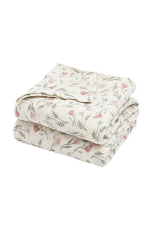 hydrofiele pre-washed swaddle Flower (set van 2)